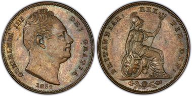 1834 1/4D S-3848 MS64BN