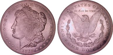 1878 7/8TF $1 VAM 33, Doubled Legs MS65