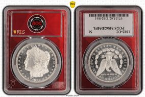 1882-CC $1 MS62DMPL