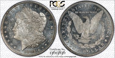 1878 7/8TF $1 Strong VAM 36 7/4 MS61PL