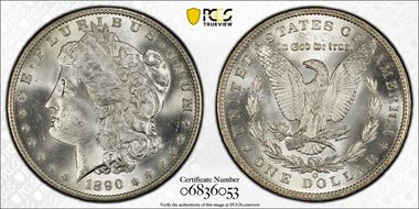 1890-O $1 MS65+