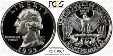 1955 25C PR68DCAM