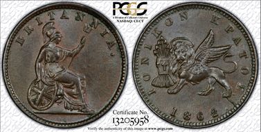 1862. Lepton KM-34 MS64BN