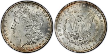 1880-O $1 VAM 7, Rusted Date MS61