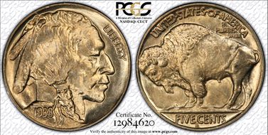 1938-D/S 5C Buffalo MS65
