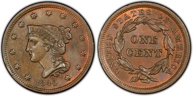 1840 1C N-4 Small Date MS65BN