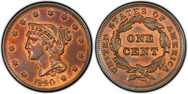 1840 1C N-10 Large Date N1BN
