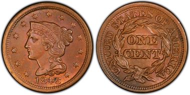 1846 1C N-3 MS63BN