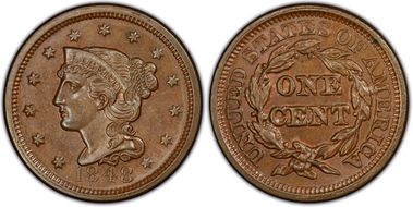 1848 1C Newcomb 25 MS64BN