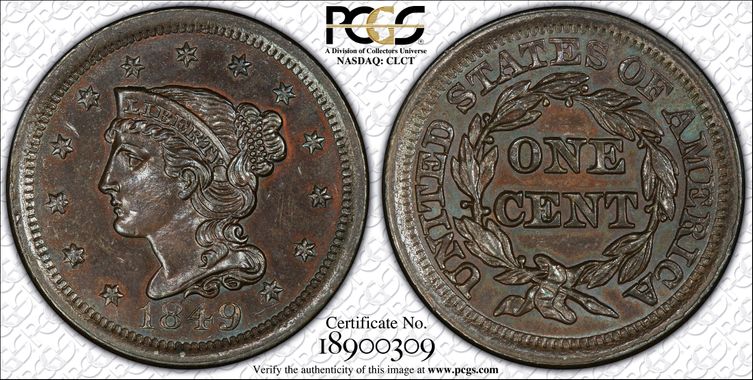 Cert 18900309 - Coin Image