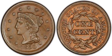 1850 1C N-13 MS65BN