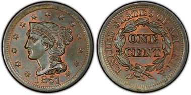 1851 1C N-1 MS66BN