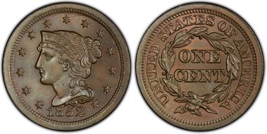 1852 1C Newcomb 12 MS66BN