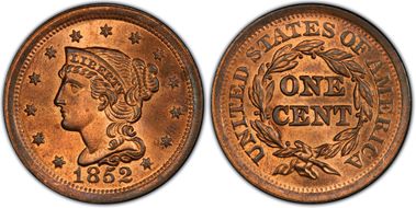 1852 1C N-17 MS65RD