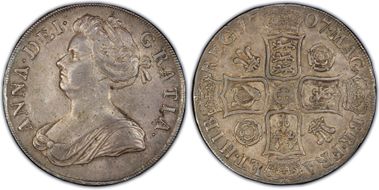 1707 Crown S-3578 Roses & Plumes AU50