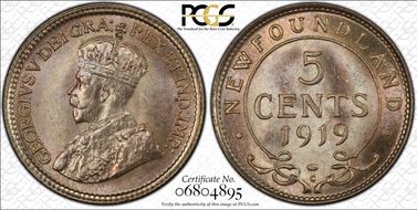 1919-C 5C MS65+