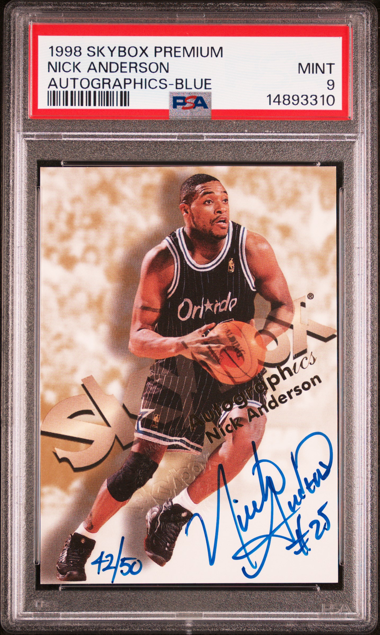 Basketball - 1998-99 Skybox Premium Autographics Blue: natsturner 