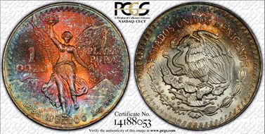 1985-Mo Onza Libertad Ag MS66