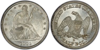 1844-O 50C MS62