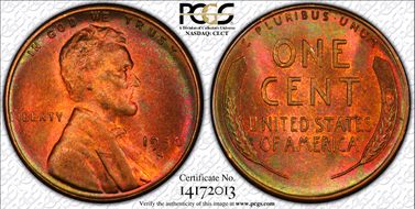 1950-S 1C MS66RB