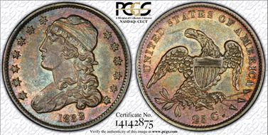 1833 25C Browning 1 AU55