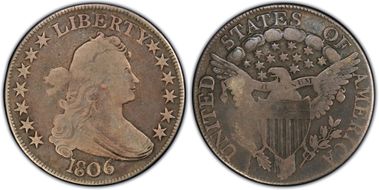 1806 50C O-118a, Pointed 6, Stem VG10