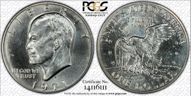 1971-S $1 Silver MS63