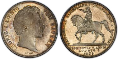 1839 2 Th Maximilian I KM-804  Ag MS64