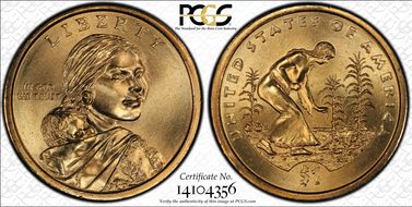 2009-P $1 Native American - Position A MS68