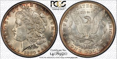 1880-O $1 VAM 21 Checkmark MS62