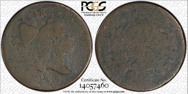 1796 1/2C With Pole N1BN