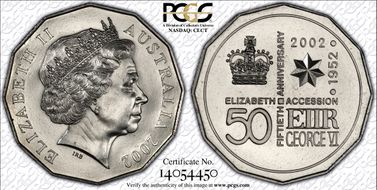 2002 50C Accession MS67