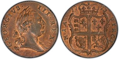 1773 VA 1/2P Period MS63RB