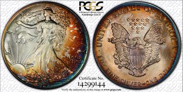 1986 $1 Silver Eagle MS66