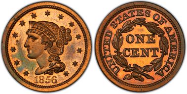 1856 1C N-5 Slanted 5 PR65RB