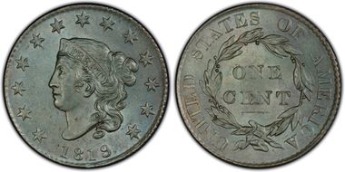1819 1C Small Date MS64BN