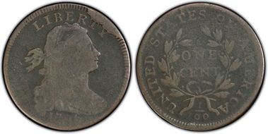 1796 1C Draped, Reverse of 1797 G4BN