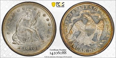 1873 25C Arrows AU58