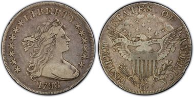 1798 $1 Large Eagle VF30