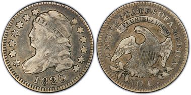 1820 10C JR-5, Small 0 VF25