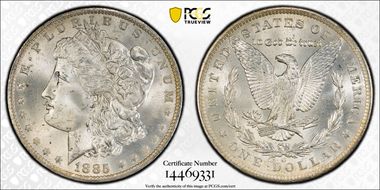 1885-O $1 MS66