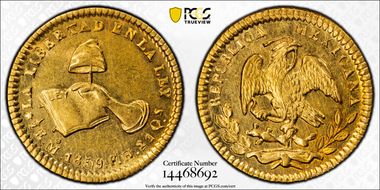 1859-Mo FH 1/2 Esc AU58