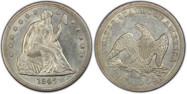 1845 $1 MS61