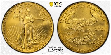 1986 $50 Gold Eagle MS69