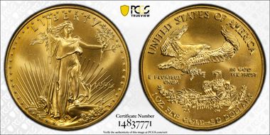 1995 $50 Gold Eagle MS69