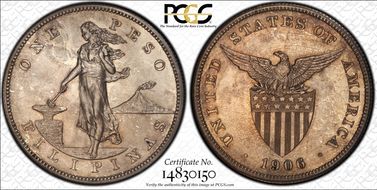 1906 Peso PR63