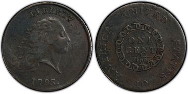 1793 1C Chain, Periods VF25BN