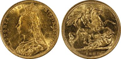 1888-S Sov S-3868B DISH S10 2nd Obv Angled J MS62