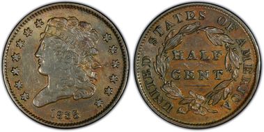 1835 1/2C XF45BN