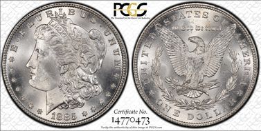 1885 $1 MS65